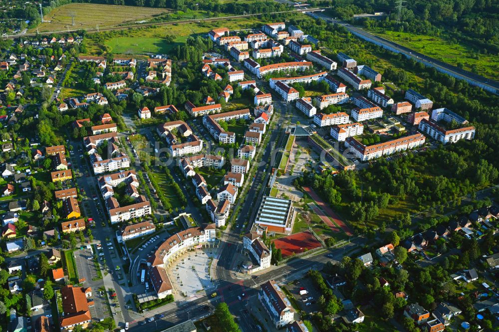 Luftaufnahme Berlin - Wohngebiet der Mehrfamilienhaussiedlung in Berlin, Deutschland