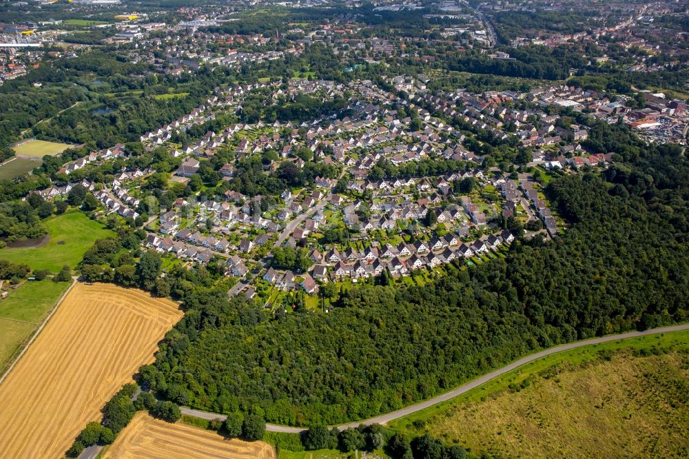 Luftbild Bochum - Wohngebiet einer Mehrfamilienhaussiedlung in Bochum im Bundesland Nordrhein-Westfalen