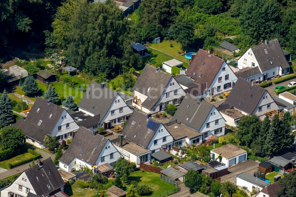 Luftbild Bochum - Wohngebiet einer Mehrfamilienhaussiedlung in Bochum im Bundesland Nordrhein-Westfalen