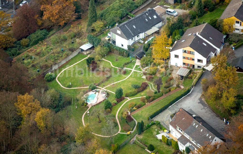 Bochum aus der Vogelperspektive: Wohngebiet einer Mehrfamilienhaussiedlung in Bochum im Bundesland Nordrhein-Westfalen