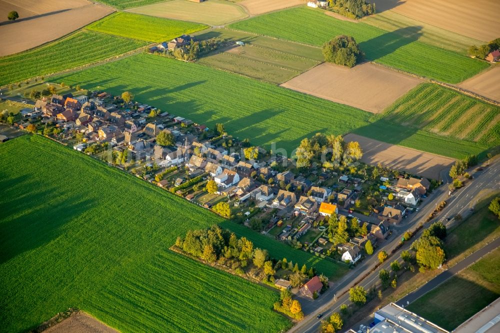 Luftbild Werne - Wohngebiet der Mehrfamilienhaussiedlung Brachtstraße im Ortsteil Ruhr Metropolitan Area in Werne im Bundesland Nordrhein-Westfalen