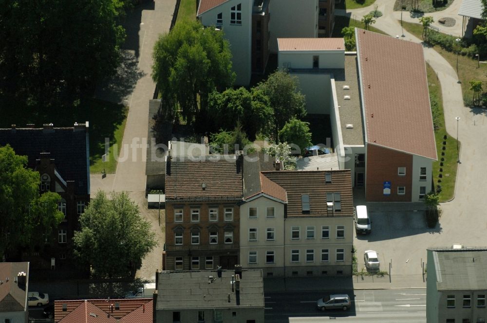 Luftbild Bernau - Wohngebiet der Mehrfamilienhaussiedlung Börnicker Straße in Bernau im Bundesland Brandenburg, Deutschland