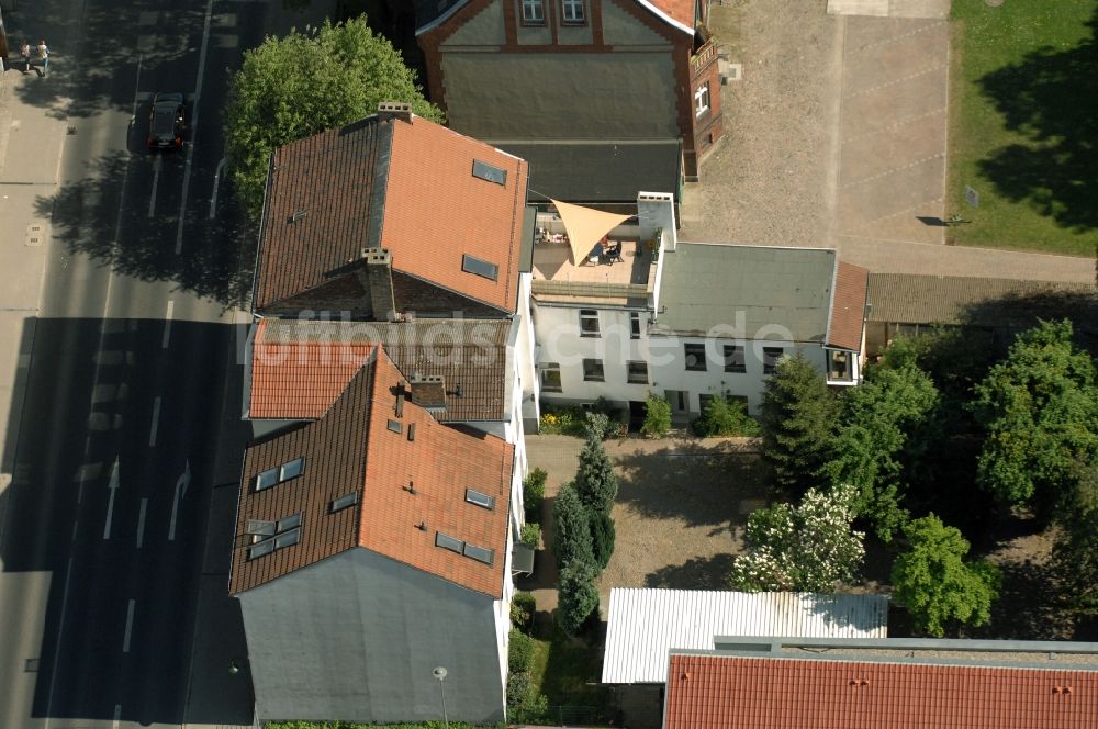 Luftaufnahme Bernau - Wohngebiet der Mehrfamilienhaussiedlung Börnicker Straße in Bernau im Bundesland Brandenburg, Deutschland