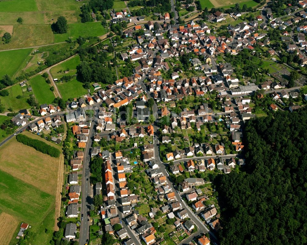 Daubringen aus der Vogelperspektive: Wohngebiet der Mehrfamilienhaussiedlung in Daubringen im Bundesland Hessen, Deutschland