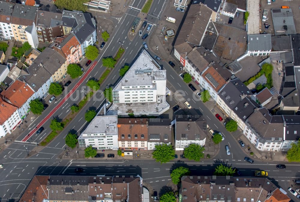 Luftaufnahme Dortmund - Wohngebiet einer Mehrfamilienhaussiedlung im Dreieck Hohestraße - Alter Mühlenweg, Saarlandstraße in Dortmund im Bundesland Nordrhein-Westfalen