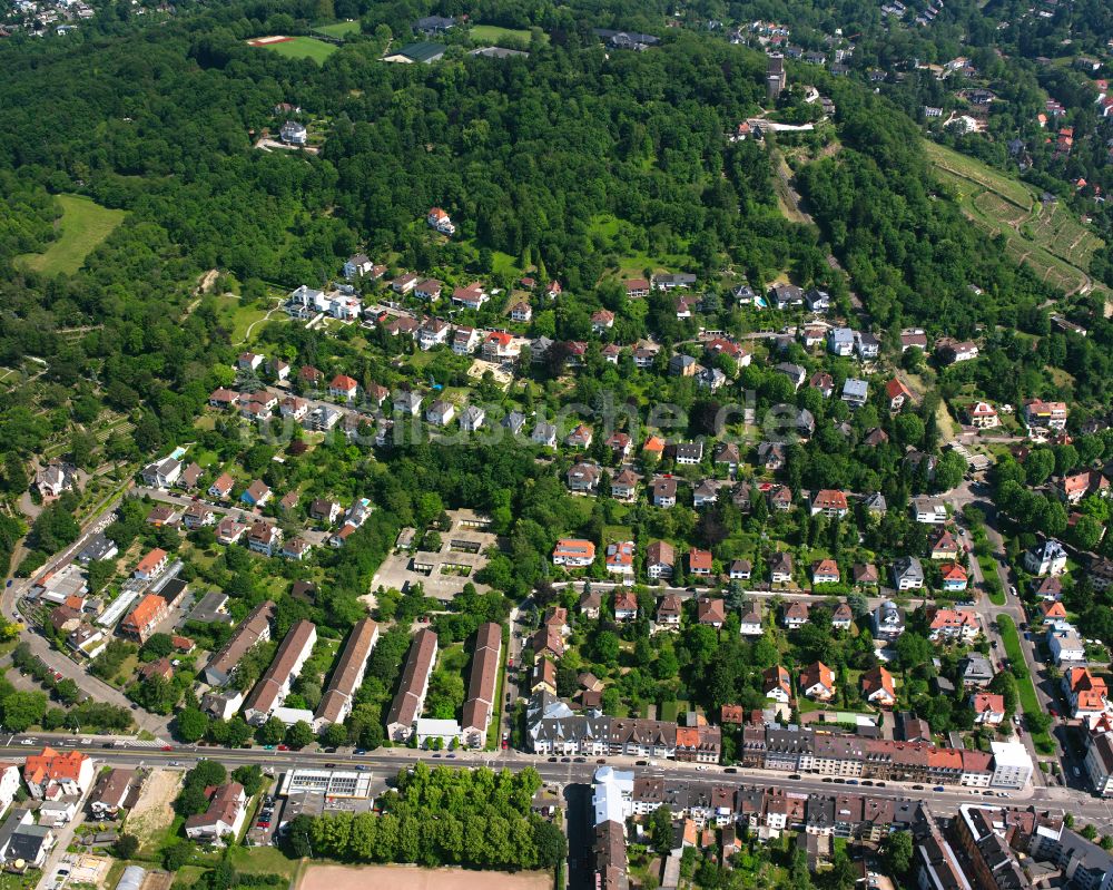 Luftbild Durlach - Wohngebiet der Mehrfamilienhaussiedlung in Durlach im Bundesland Baden-Württemberg, Deutschland