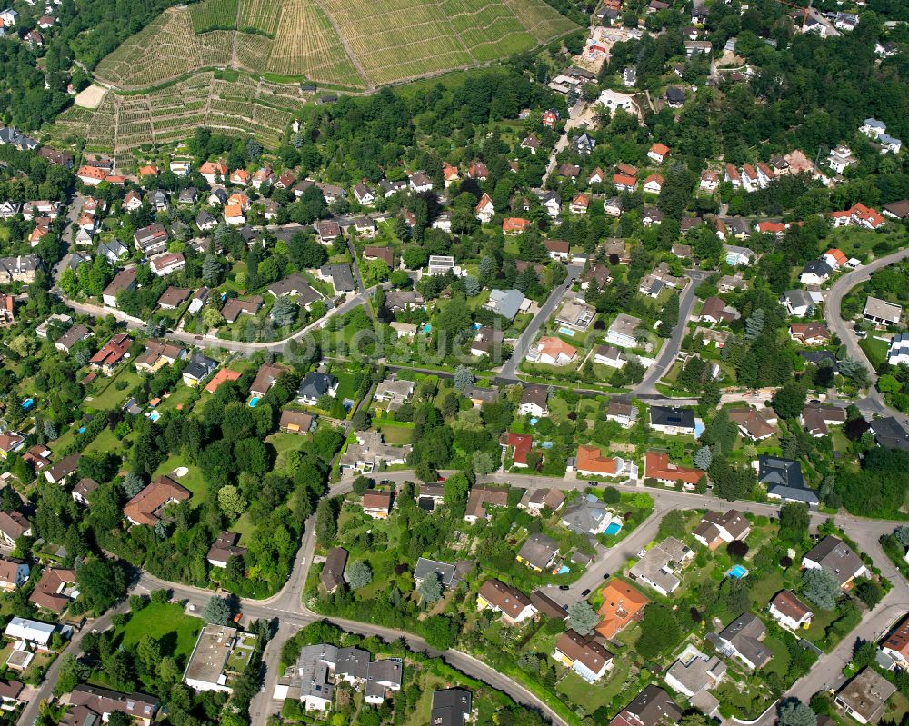 Luftbild Durlach - Wohngebiet der Mehrfamilienhaussiedlung in Durlach im Bundesland Baden-Württemberg, Deutschland