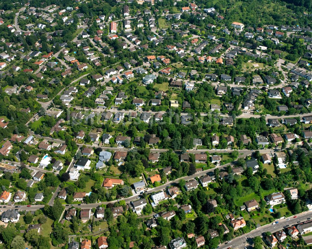 Luftbild Durlach - Wohngebiet der Mehrfamilienhaussiedlung in Durlach im Bundesland Baden-Württemberg, Deutschland