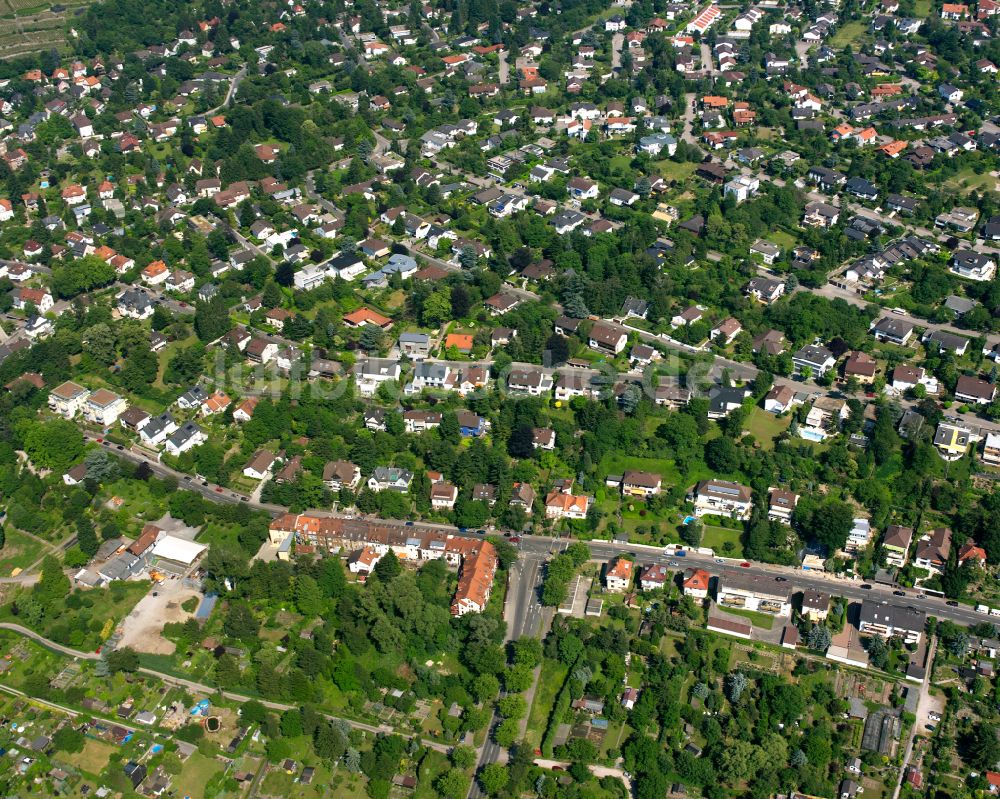 Luftaufnahme Durlach - Wohngebiet der Mehrfamilienhaussiedlung in Durlach im Bundesland Baden-Württemberg, Deutschland