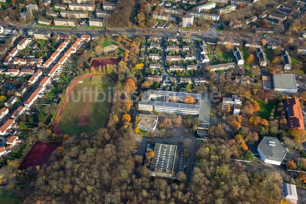 Luftbild Duisburg - Wohngebiet der Mehrfamilienhaussiedlung entlang der Drosselgasse und Im Kleinen Feld im Ortsteil Aldenrade in Duisburg im Bundesland Nordrhein-Westfalen