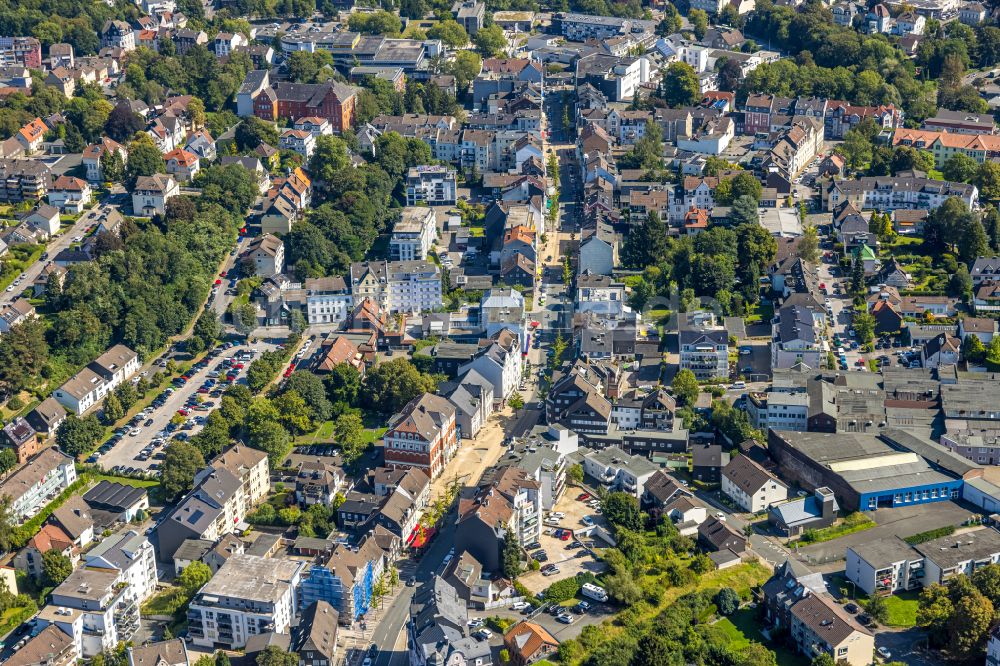 Luftbild Gevelsberg - Wohngebiet der Mehrfamilienhaussiedlung entlang der Mittelstraße im Ortsteil Heck in Gevelsberg im Bundesland Nordrhein-Westfalen, Deutschland