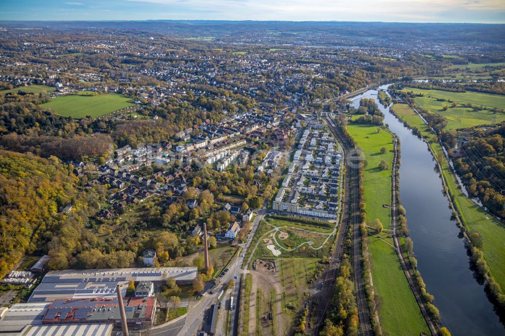 Luftbild Bochum - Wohngebiet der Mehrfamilienhaussiedlung entlang der Dr.-C.-Otto-Straße in Bochum im Bundesland Nordrhein-Westfalen, Deutschland