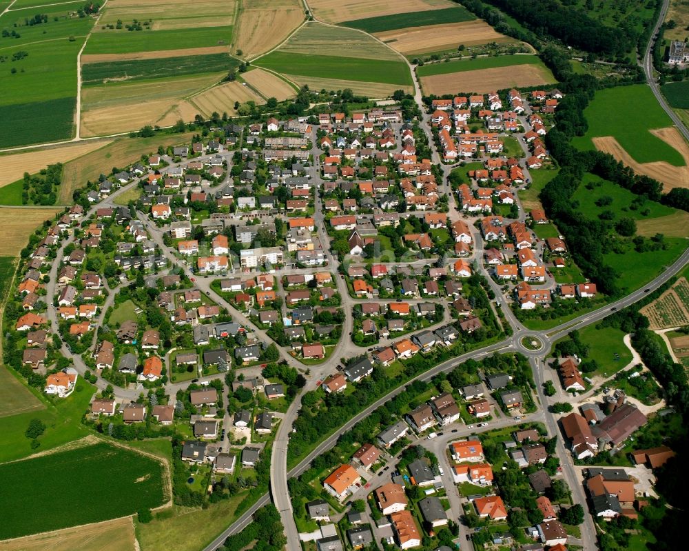 Luftbild Eschenbach - Wohngebiet der Mehrfamilienhaussiedlung in Eschenbach im Bundesland Baden-Württemberg, Deutschland