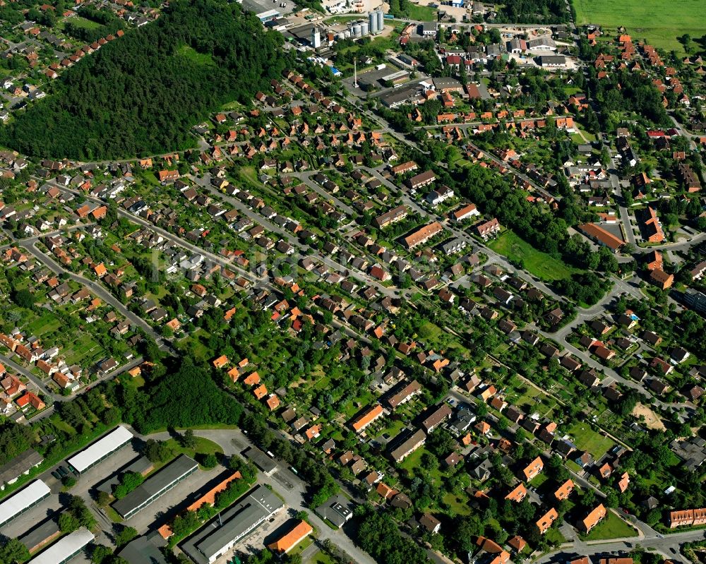 Farchauer Mühle aus der Vogelperspektive: Wohngebiet der Mehrfamilienhaussiedlung in Farchauer Mühle im Bundesland Schleswig-Holstein, Deutschland