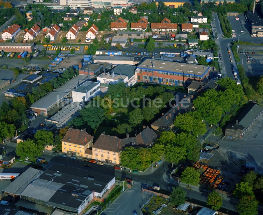 Berlin von oben - Wohngebiet der Mehrfamilienhaussiedlung Fritz-Werner-Straße im Ortsteil Mariendorf in Berlin, Deutschland