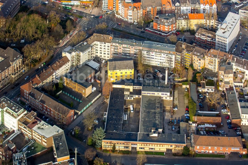 Gelsenkirchen aus der Vogelperspektive: Wohngebiet einer Mehrfamilienhaussiedlung in Gelsenkirchen im Bundesland Nordrhein-Westfalen