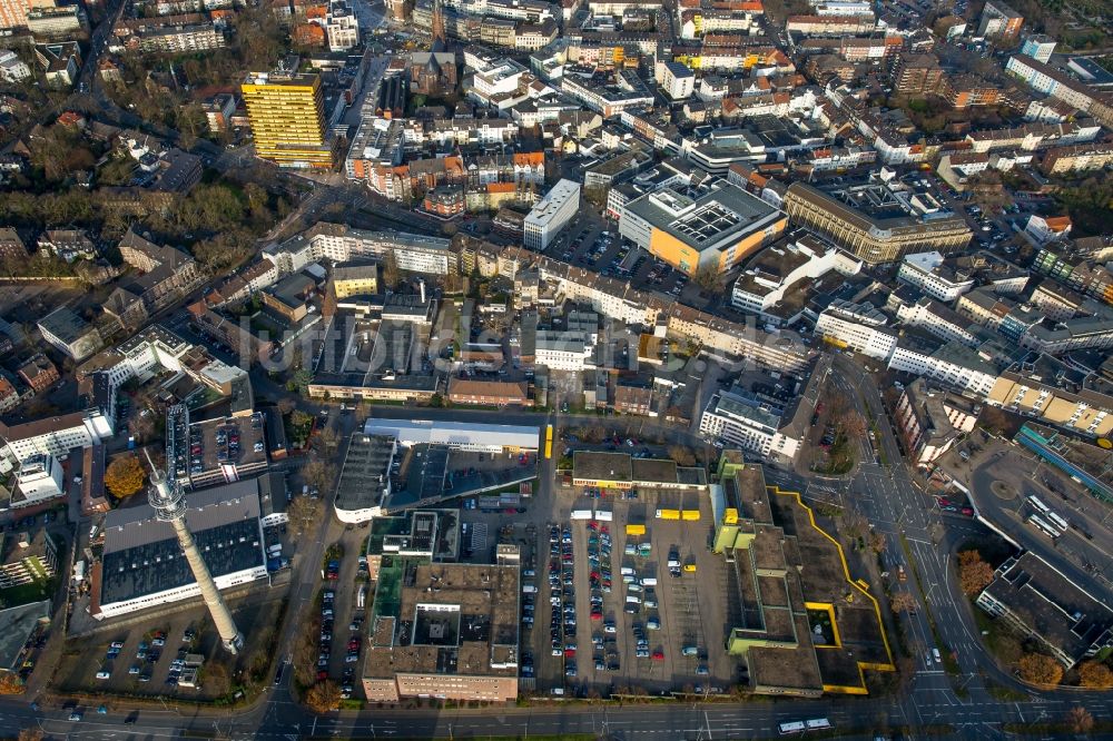 Gelsenkirchen aus der Vogelperspektive: Wohngebiet einer Mehrfamilienhaussiedlung in Gelsenkirchen im Bundesland Nordrhein-Westfalen