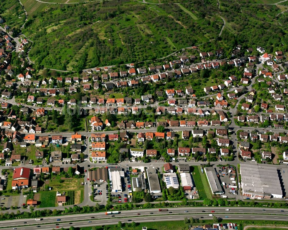 Luftbild Geradstetten - Wohngebiet der Mehrfamilienhaussiedlung in Geradstetten im Bundesland Baden-Württemberg, Deutschland