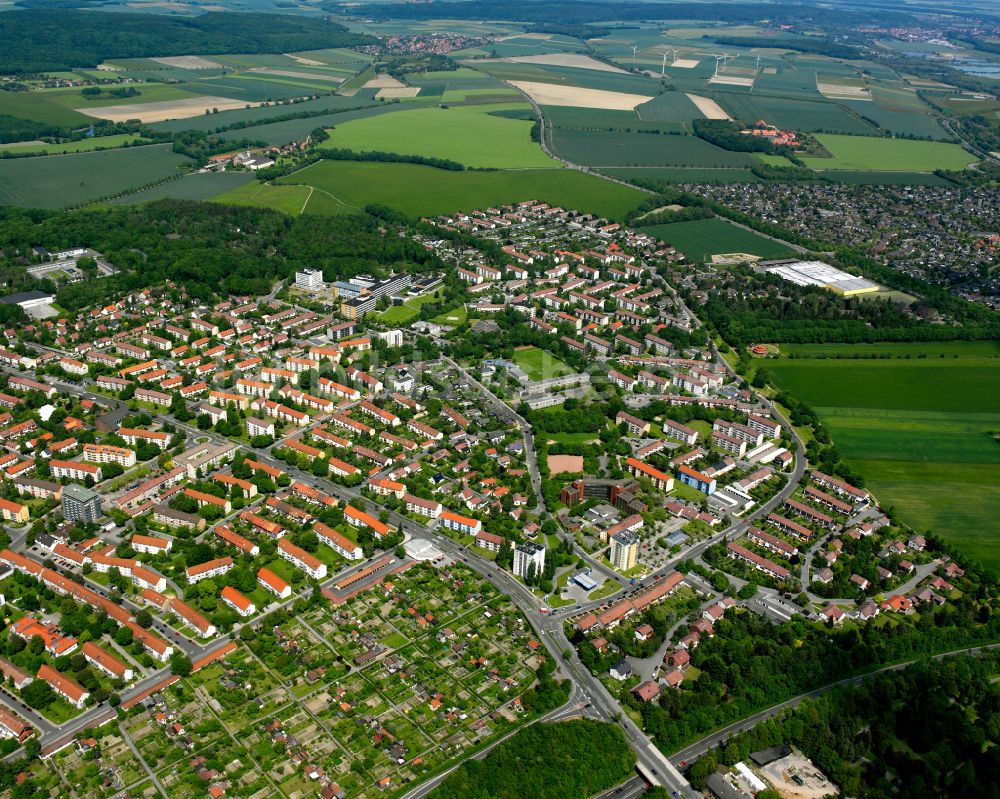 Luftbild Goslar - Wohngebiet der Mehrfamilienhaussiedlung in Goslar im Bundesland Niedersachsen, Deutschland