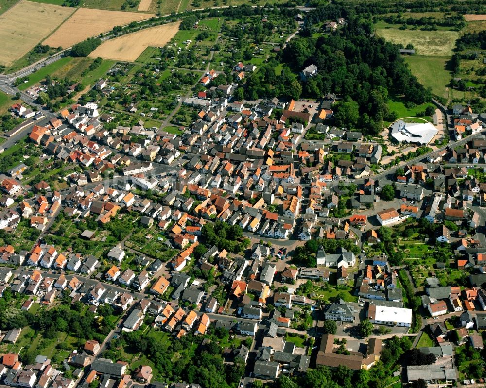 Luftbild Großen-Buseck - Wohngebiet der Mehrfamilienhaussiedlung in Großen-Buseck im Bundesland Hessen, Deutschland