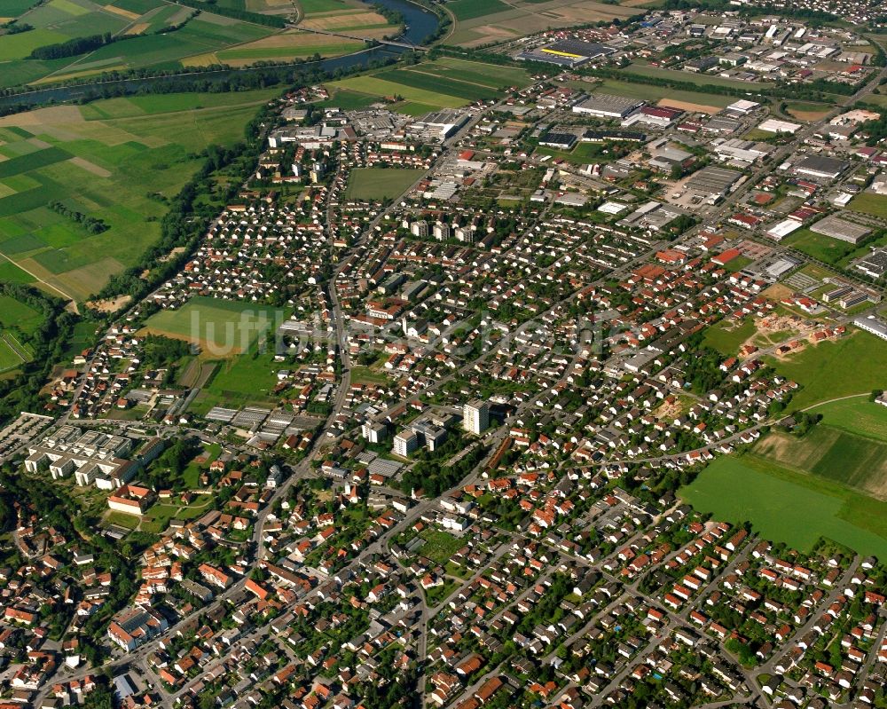 Luftbild Gstütt - Wohngebiet der Mehrfamilienhaussiedlung in Gstütt im Bundesland Bayern, Deutschland