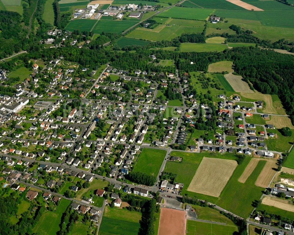 Luftbild Hadamar - Wohngebiet der Mehrfamilienhaussiedlung in Hadamar im Bundesland Hessen, Deutschland