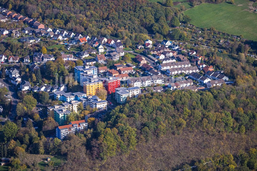 Luftaufnahme Hagen - Wohngebiet einer Mehrfamilienhaussiedlung in Hagen im Bundesland Nordrhein-Westfalen