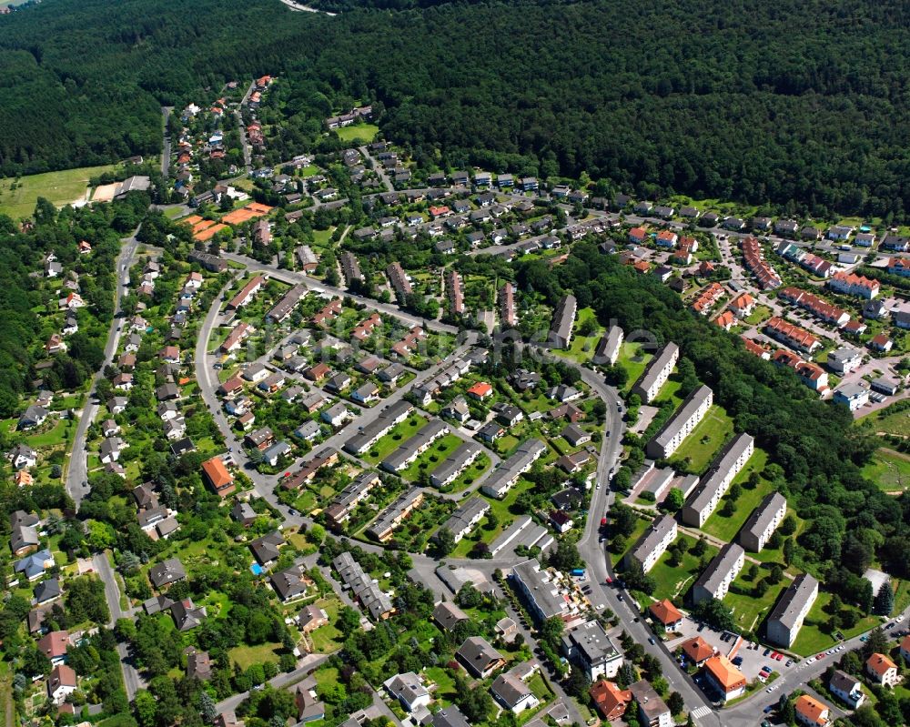 Luftbild Hann. Münden - Wohngebiet der Mehrfamilienhaussiedlung in Hann. Münden im Bundesland Niedersachsen, Deutschland