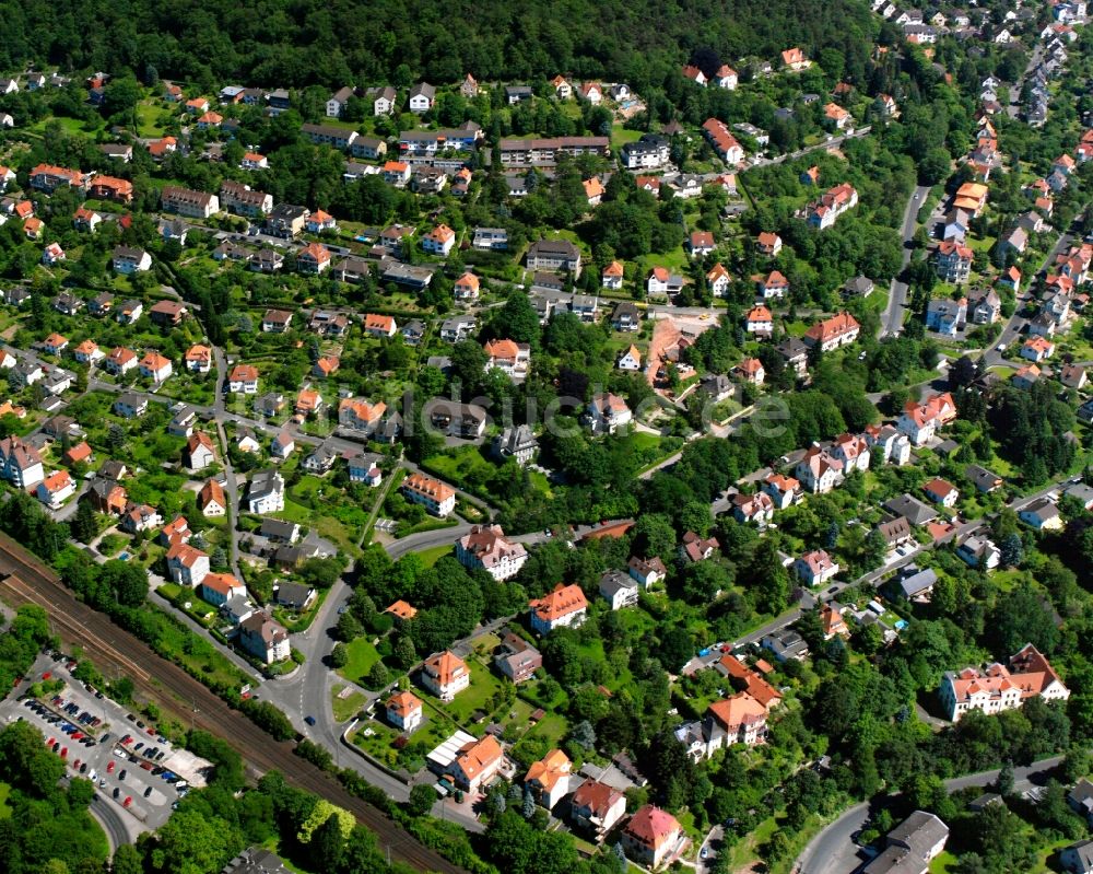 Luftaufnahme Hann. Münden - Wohngebiet der Mehrfamilienhaussiedlung in Hann. Münden im Bundesland Niedersachsen, Deutschland