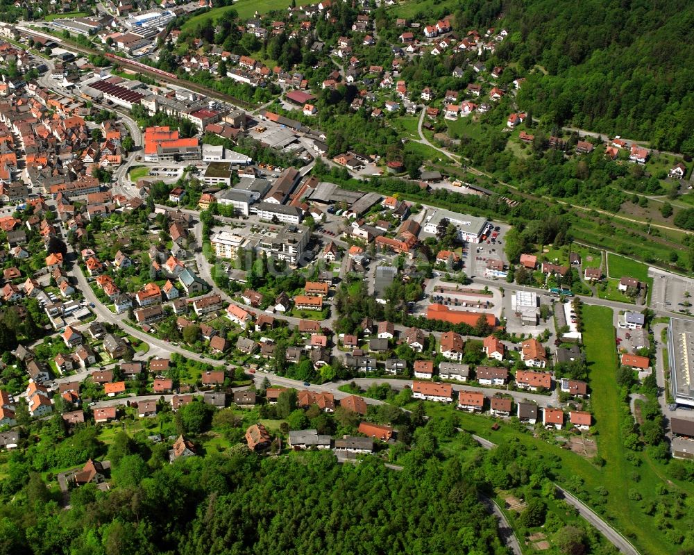 Luftaufnahme Hausen - Wohngebiet der Mehrfamilienhaussiedlung in Hausen im Bundesland Baden-Württemberg, Deutschland