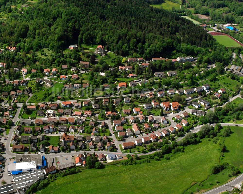 Hausen aus der Vogelperspektive: Wohngebiet der Mehrfamilienhaussiedlung in Hausen im Bundesland Baden-Württemberg, Deutschland