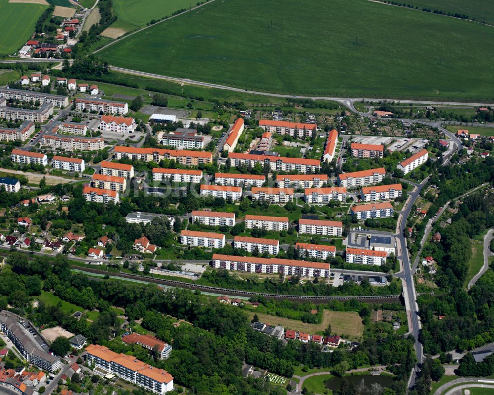 Luftaufnahme Heilbad Heiligenstadt - Wohngebiet der Mehrfamilienhaussiedlung in Heilbad Heiligenstadt im Bundesland Thüringen, Deutschland