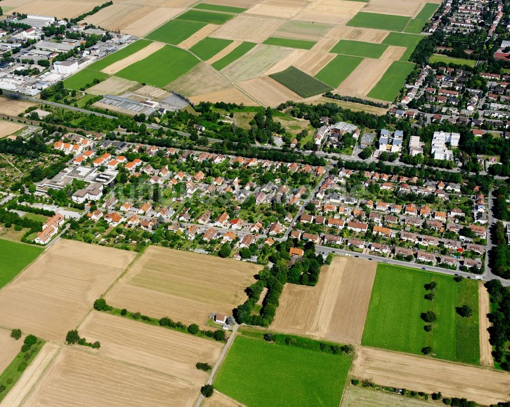 Heilbronn aus der Vogelperspektive: Wohngebiet der Mehrfamilienhaussiedlung in Heilbronn im Bundesland Baden-Württemberg, Deutschland