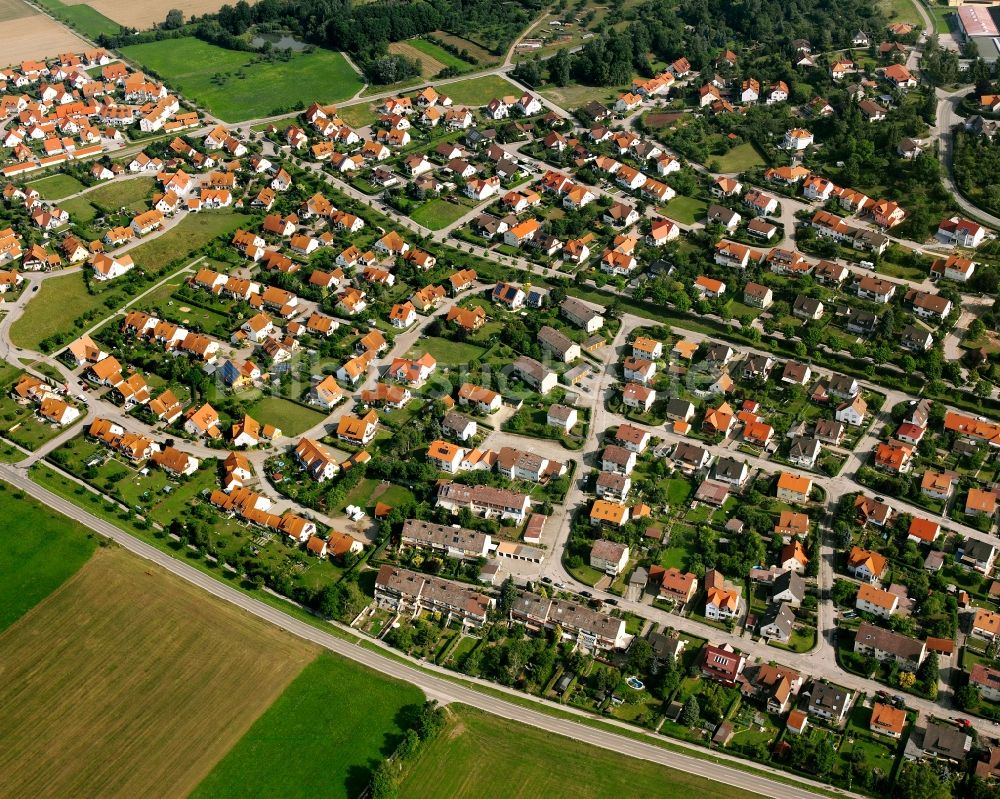 Luftbild Herrieden - Wohngebiet der Mehrfamilienhaussiedlung in Herrieden im Bundesland Bayern, Deutschland