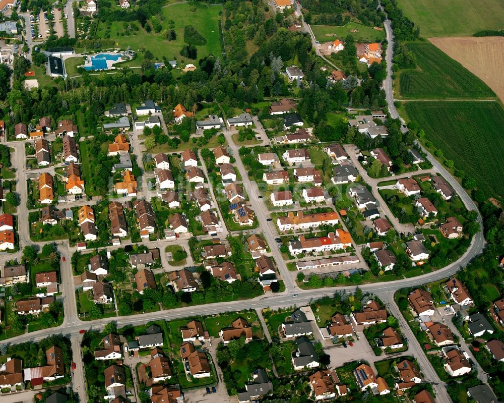 Luftaufnahme Hohenberg - Wohngebiet der Mehrfamilienhaussiedlung in Hohenberg im Bundesland Bayern, Deutschland