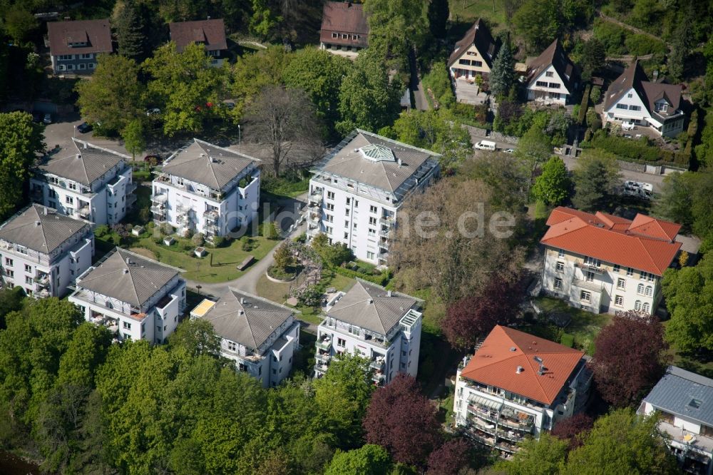 Freiburg im Breisgau von oben - Wohngebiet einer Mehrfamilienhaussiedlung an der Kartäuserstraße in Freiburg im Breisgau im Bundesland Baden-Württemberg