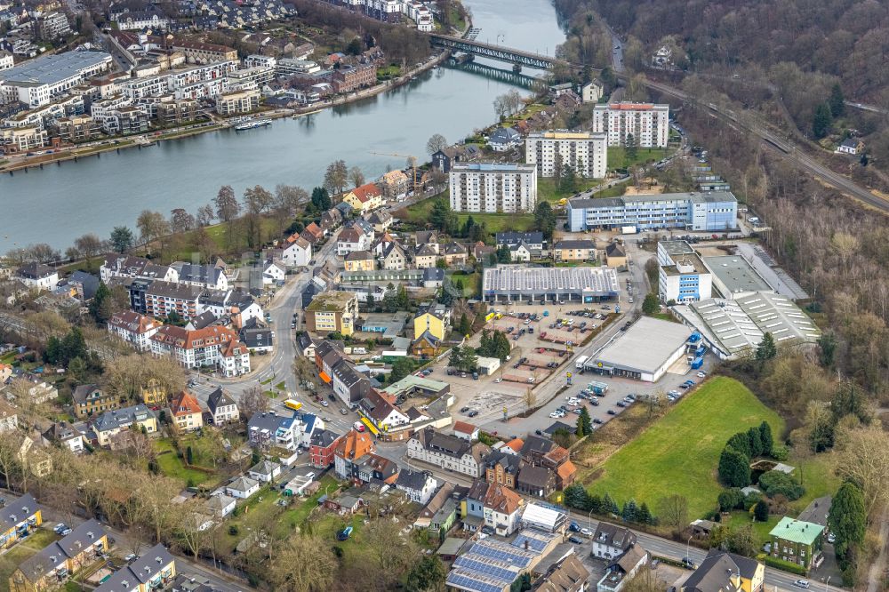 Luftaufnahme Kettwig - Wohngebiet der Mehrfamilienhaussiedlung in Kettwig im Bundesland Nordrhein-Westfalen, Deutschland