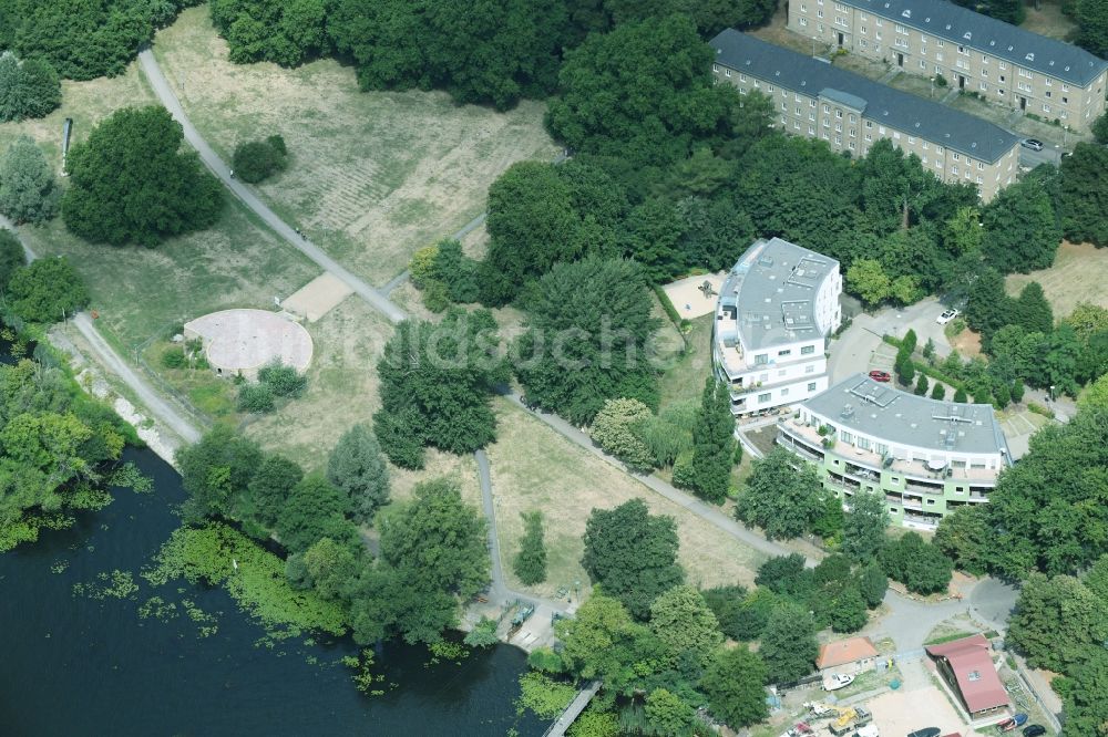 Luftbild Potsdam - Wohngebiet der Mehrfamilienhaussiedlung Kiewitt 21 in Potsdam im Bundesland Brandenburg, Deutschland