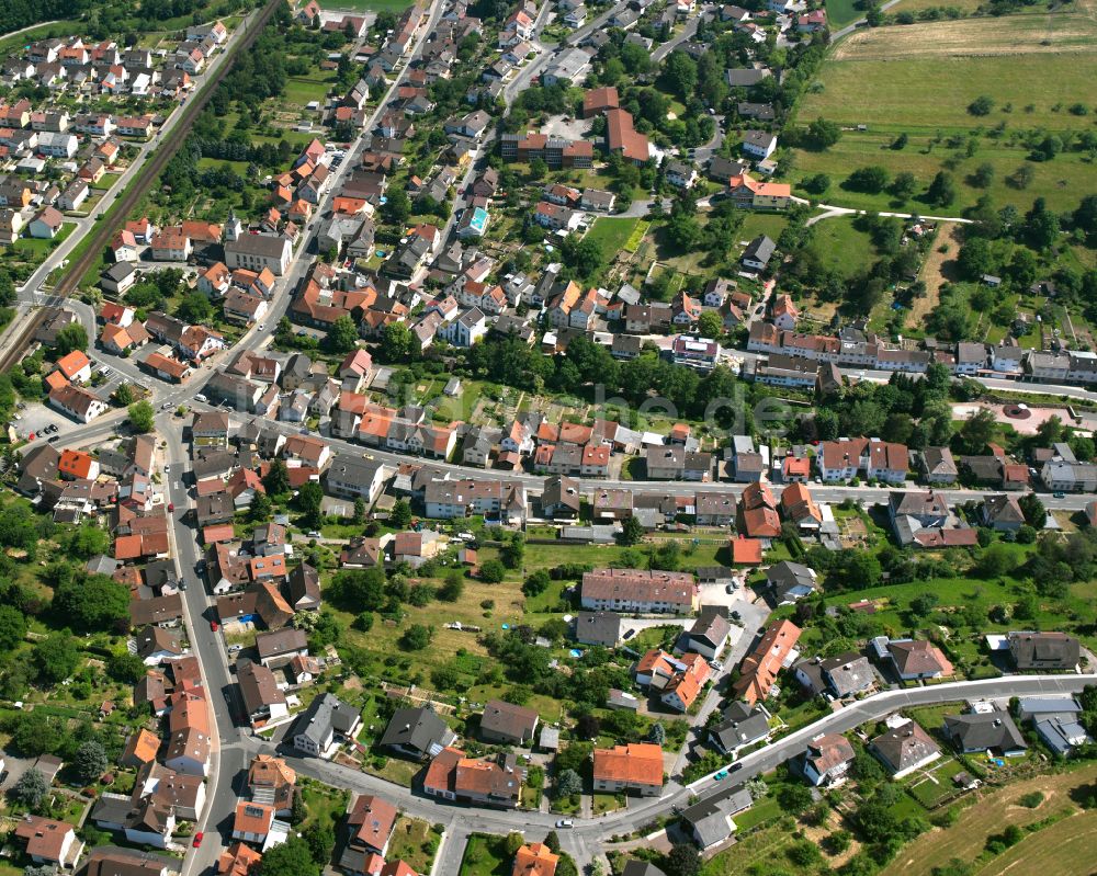 Luftbild Kleinsteinbach - Wohngebiet der Mehrfamilienhaussiedlung in Kleinsteinbach im Bundesland Baden-Württemberg, Deutschland