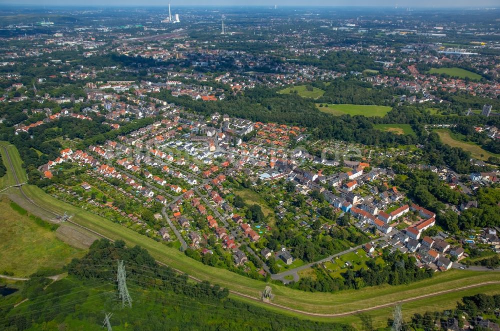 Luftaufnahme Herne - Wohngebiet der Mehrfamilienhaussiedlung Kolonie Königsgrube in Herne im Bundesland Nordrhein-Westfalen