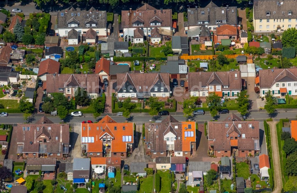 Luftaufnahme Herne - Wohngebiet der Mehrfamilienhaussiedlung Kolonie Königsgrube in Herne im Bundesland Nordrhein-Westfalen