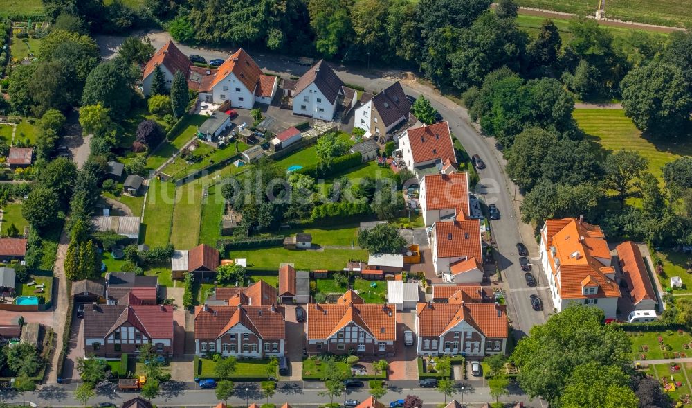 Herne aus der Vogelperspektive: Wohngebiet der Mehrfamilienhaussiedlung Kolonie Königsgrube in Herne im Bundesland Nordrhein-Westfalen