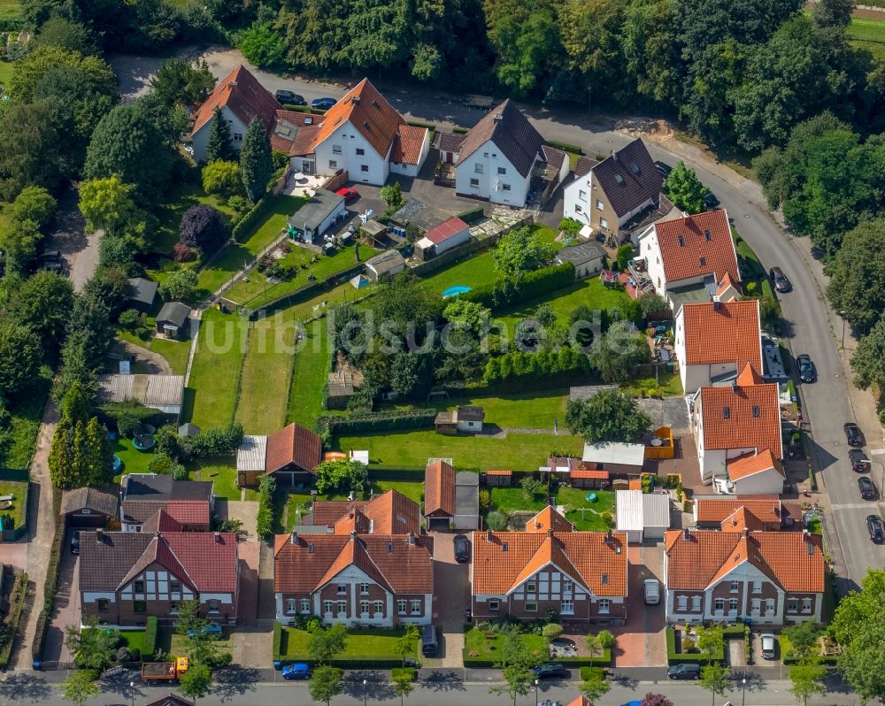 Luftbild Herne - Wohngebiet der Mehrfamilienhaussiedlung Kolonie Königsgrube in Herne im Bundesland Nordrhein-Westfalen