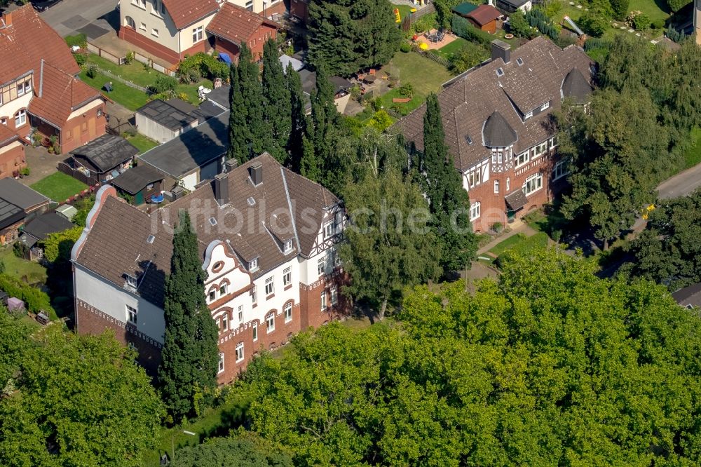 Luftbild Dortmund - Wohngebiet einer Mehrfamilienhaussiedlung Kolonie Landwehr in Dortmund im Bundesland Nordrhein-Westfalen