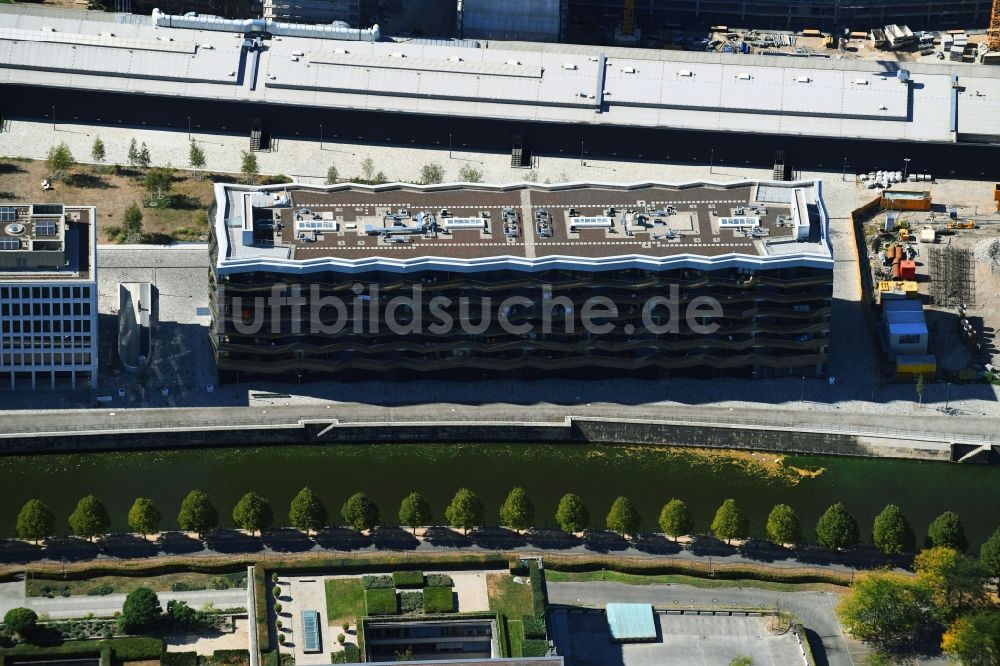 Luftbild Berlin - Wohngebiet der Mehrfamilienhaussiedlung KunstCampus Am Hamburger Bahnhof in Berlin, Deutschland