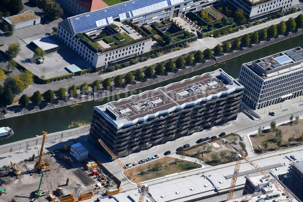 Luftbild Berlin - Wohngebiet der Mehrfamilienhaussiedlung KunstCampus Am Hamburger Bahnhof in Berlin, Deutschland