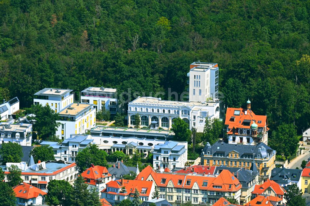 Luftaufnahme Dresden - Wohngebiet der Mehrfamilienhaussiedlung Dr.-Lahmann-Park in Dresden im Bundesland Sachsen, Deutschland