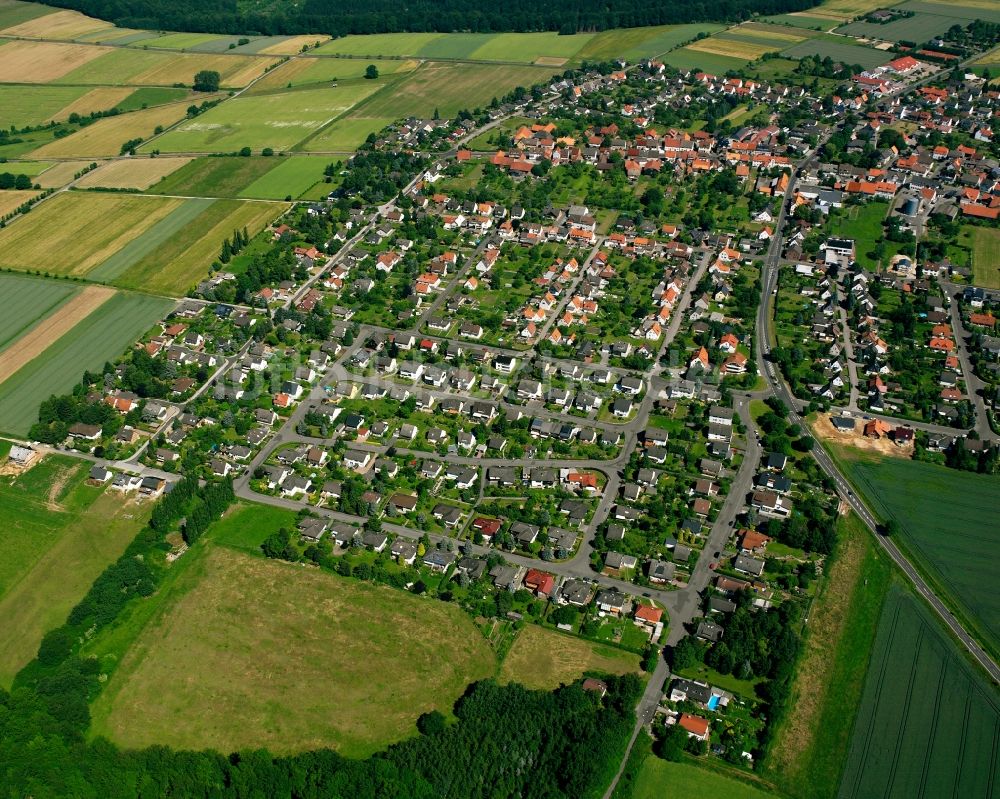 Luftaufnahme Landwehrhagen - Wohngebiet der Mehrfamilienhaussiedlung in Landwehrhagen im Bundesland Niedersachsen, Deutschland