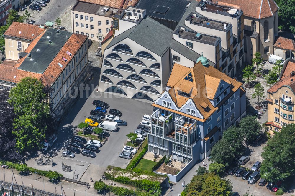 Luftaufnahme Lindau (Bodensee) - Wohngebiet der Mehrfamilienhaussiedlung in Lindau (Bodensee) im Bundesland Bayern, Deutschland