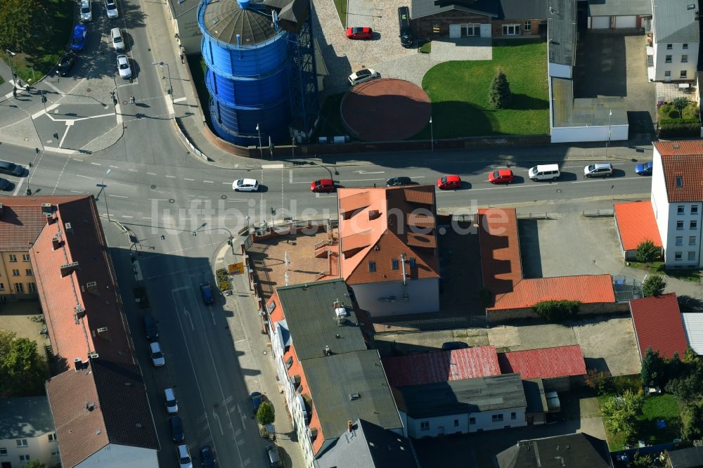 Luftbild Bernau - Wohngebiet der Mehrfamilienhaussiedlung Lohmühlenstraße - Berliner Straße in Bernau im Bundesland Brandenburg, Deutschland